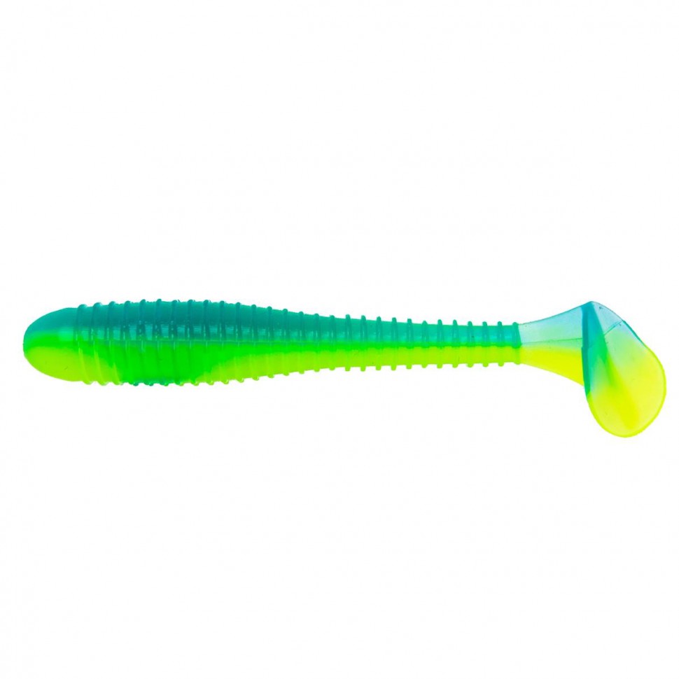 Виброхвост Helios Catcher 2,75"/7 см, цвет Blue Lime 7 шт HS-1-040 , 